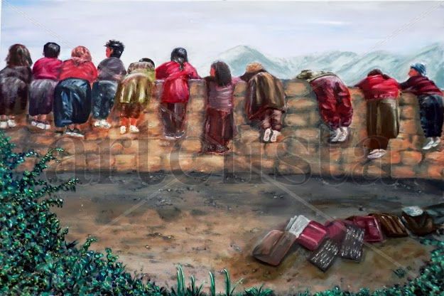 Niños al salir de la escuela