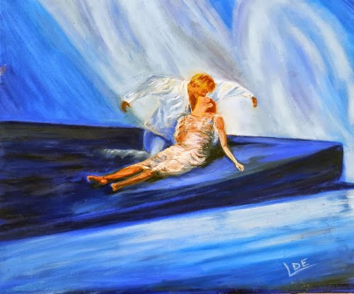 Danza del amor Oil Canvas Figure Painting