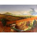 valle de tangancicuaro Oil Canvas Landscaping