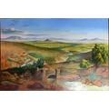 el puente de petaquillas Oil Canvas Landscaping