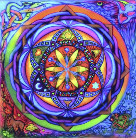 mandala fluorecente...