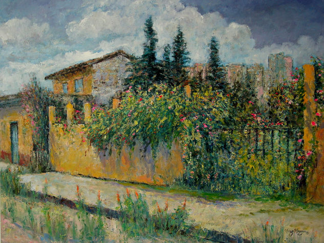 la acera Oil Canvas Landscaping