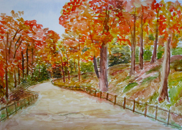 El camino Watercolour Paper Landscaping