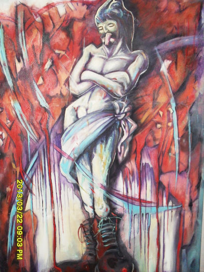 ASOCIACION ILICITA Acrylic Canvas Figure Painting