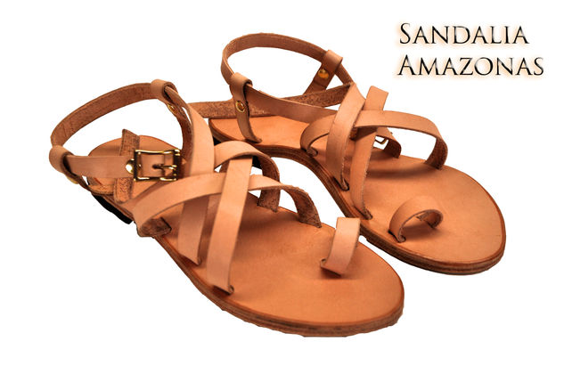 sandalias de cuero Publicidad y moda Color (Digital)