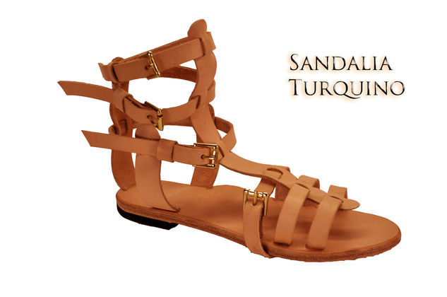 sandalias de cuero Publicidad y moda Color (Digital)