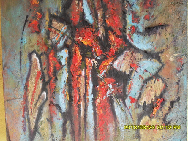 INTERIOR EN ROJO Oil Panel Others