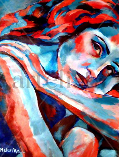 Embellished mind Acrylic Canvas Nude Paintings