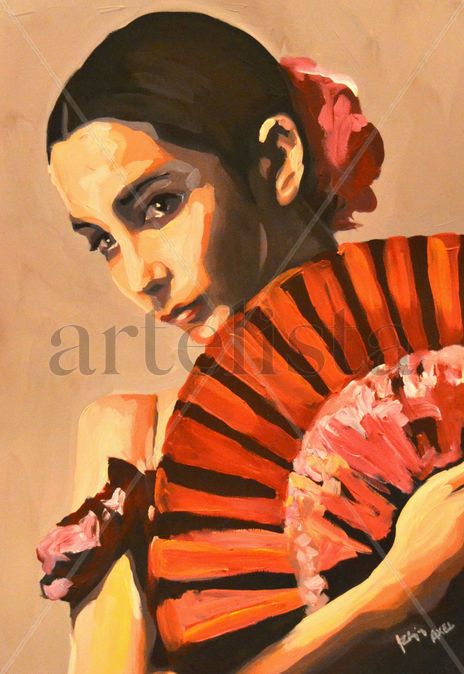 Bailarina con abanico