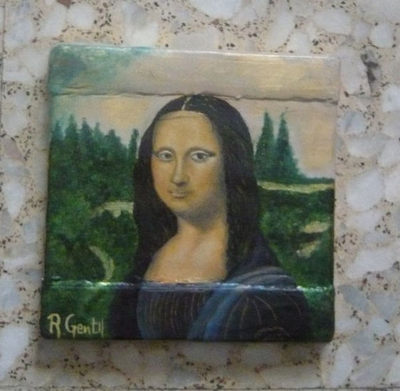 Monalisa Oil Panel Portrait