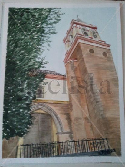 Iglesia de San.Gil Watercolour Paper Landscaping