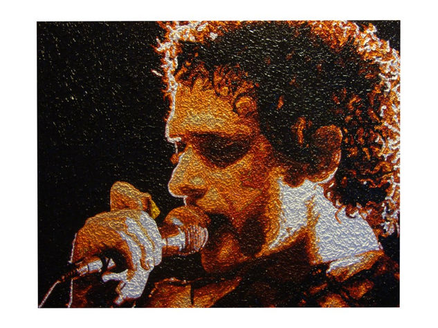 Gustavo Cerati Oil Canvas Portrait