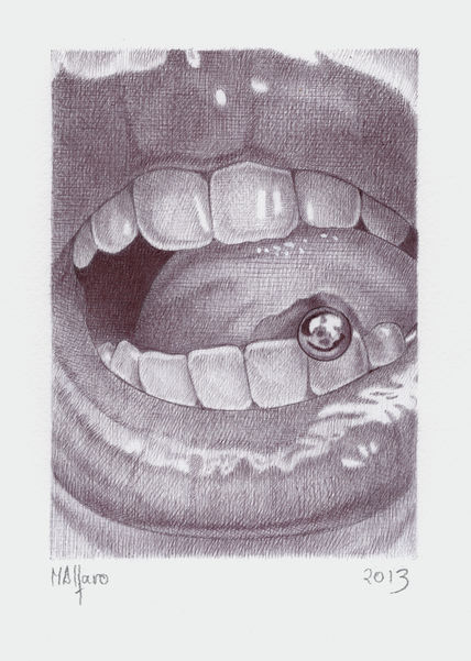 Besos con piercing