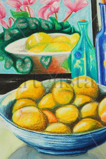 Still Life with Lemons Técnica Mixta