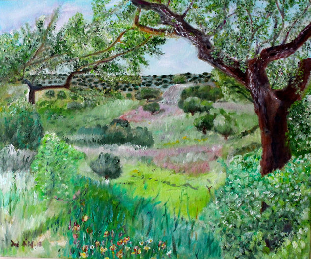 LA DEHESA EN PRIMAVERA Oil Canvas Landscaping