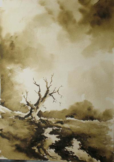 ESTUDIO EN SEPIA Watercolour Paper Landscaping