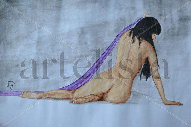 Just a moment Watercolour Paper Nude Paintings