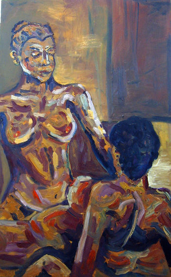 Amor I Oil Panel Nude Paintings