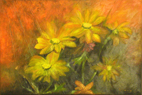 Flores 10 Oil Canvas Floral Painting