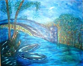 Sobre el puente Oil Canvas Landscaping