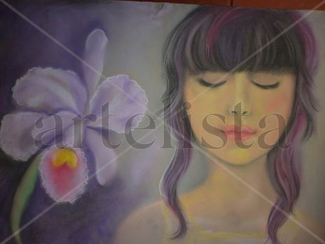 Hada con orquidea