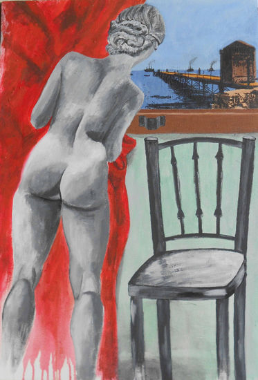 VENUS EN LA CIUDAD-13 Acrylic Canvas Nude Paintings