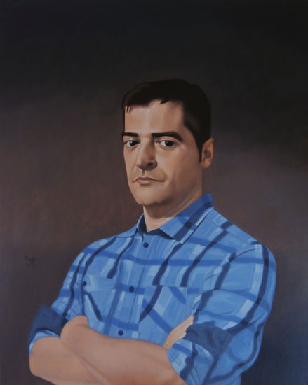 Retrato de hombre joven Oil Canvas Portrait