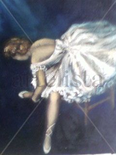 Bailarina Oil Canvas Figure Painting