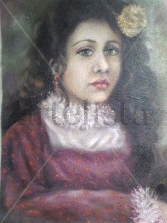 Rostro de dama Oil Canvas Portrait