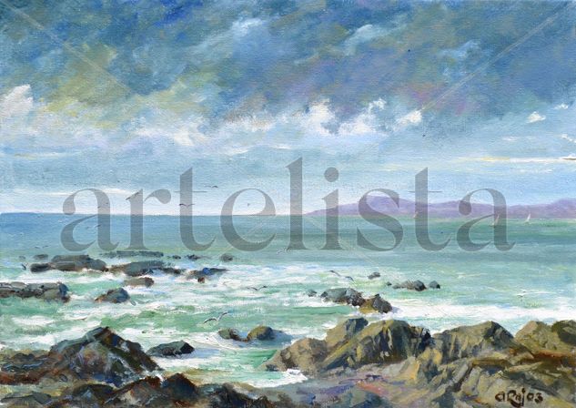 Marina Oil Canvas Marine Painting