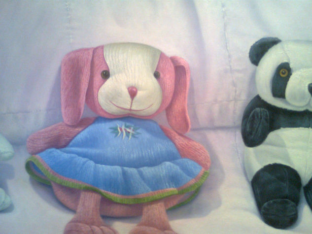 detalle del cuadro peluche Oil Canvas Others