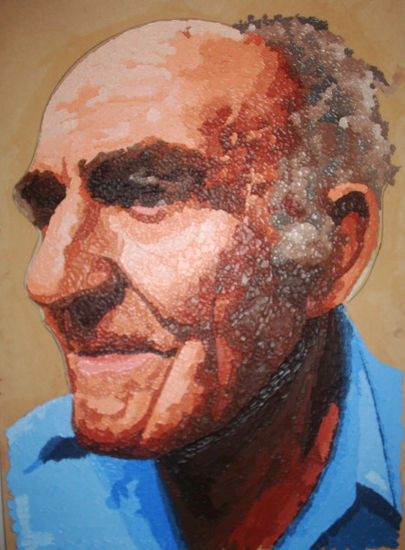 ROSTRO DE ANCIANO 11 Oil Panel Portrait