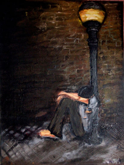 La Soledad Óleo Lienzo Figura