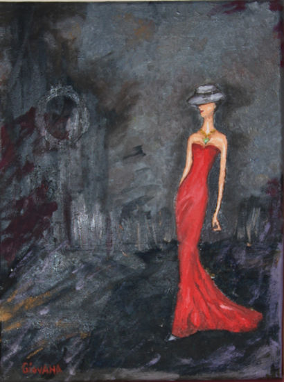 La Maldad Óleo Lienzo Figura