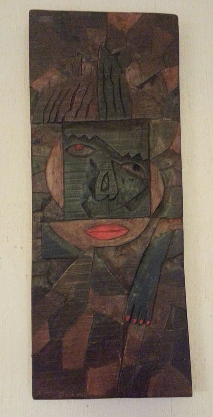 Mujer labios rojos