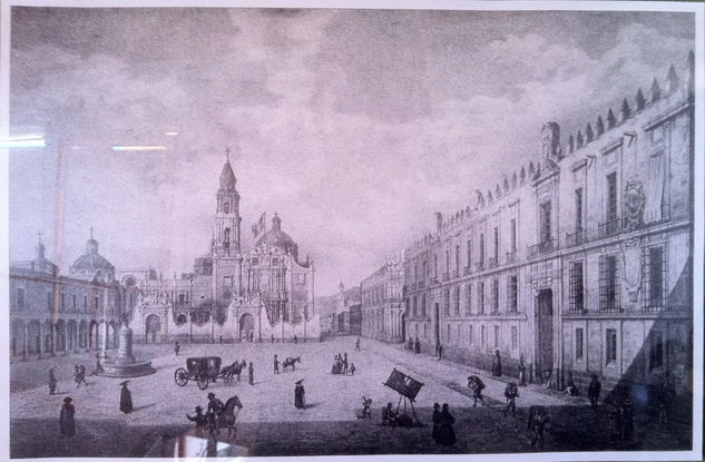 PLAZA DE SANTO DOMINGO - Pedro Waldi Litography