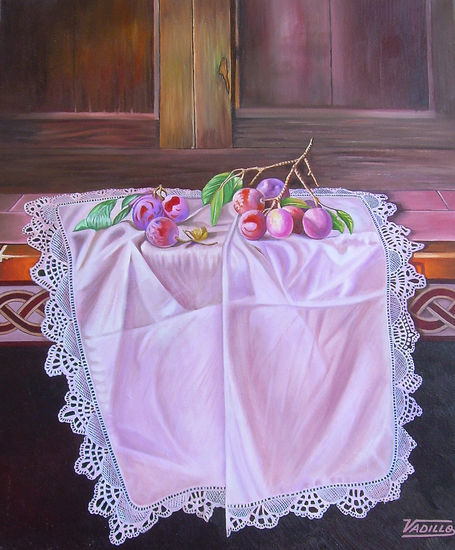 Ciruelas tempranas Oil Canvas Still Life Paintings