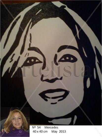 Mercedes Acrylic Canvas Portrait