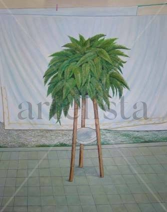 La sabana de la tia Rosa Oil Canvas Landscaping