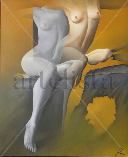 Duets/Duo Oil Canvas Figure Painting