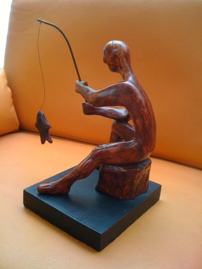 El Pescador-Manuel Felguerez Wood Figurative