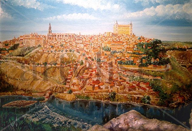 Toledo desde el Valle Oil Canvas Landscaping