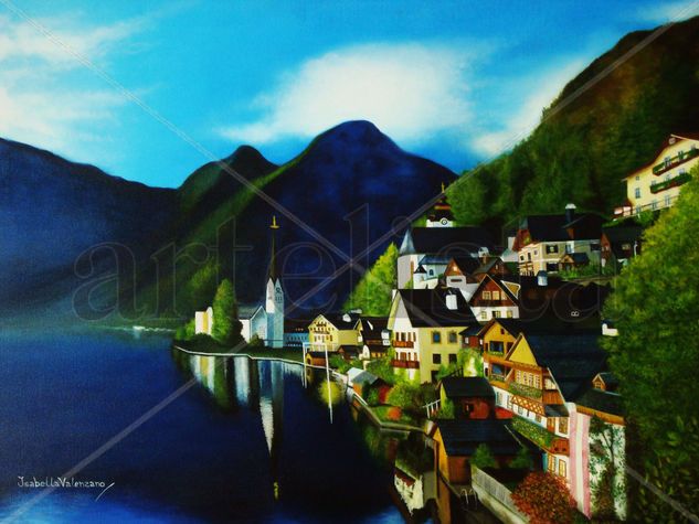 DANUBIO AZUL Oil Canvas Landscaping