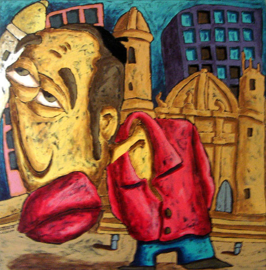 Historias de la calle. EL ABUELO Others Panel Figure Painting