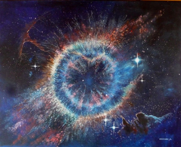 "Ojo celeste" Acrylic Canvas Others