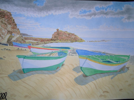 Barcas en la playa...