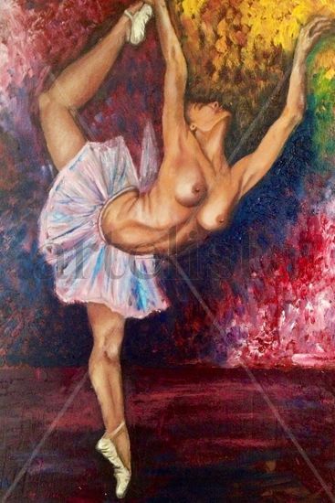 Danza de sol Oil Textile Nude Paintings