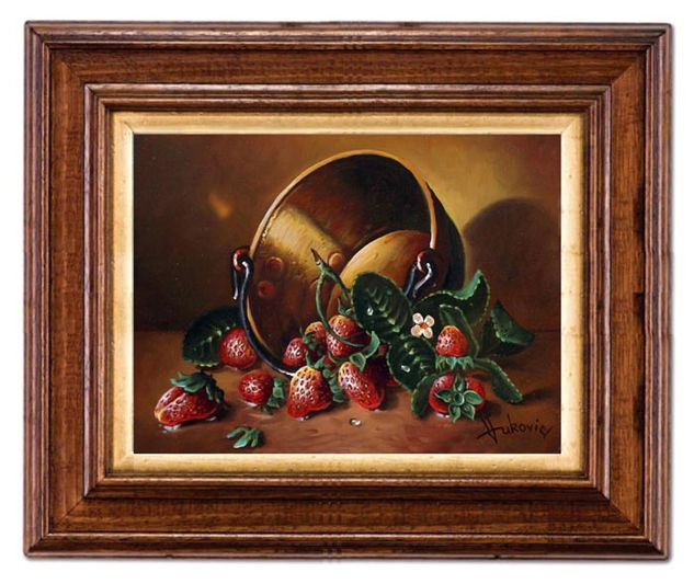strawberries Óleo Lienzo Bodegones