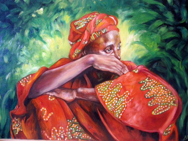 Amina Oil Canvas Figure Painting