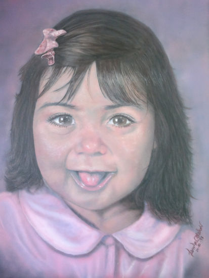 la pequeña Maria del Mar Acrylic Canvas Portrait